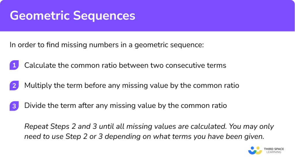 Geometric Sequences Gcse Maths Steps Examples