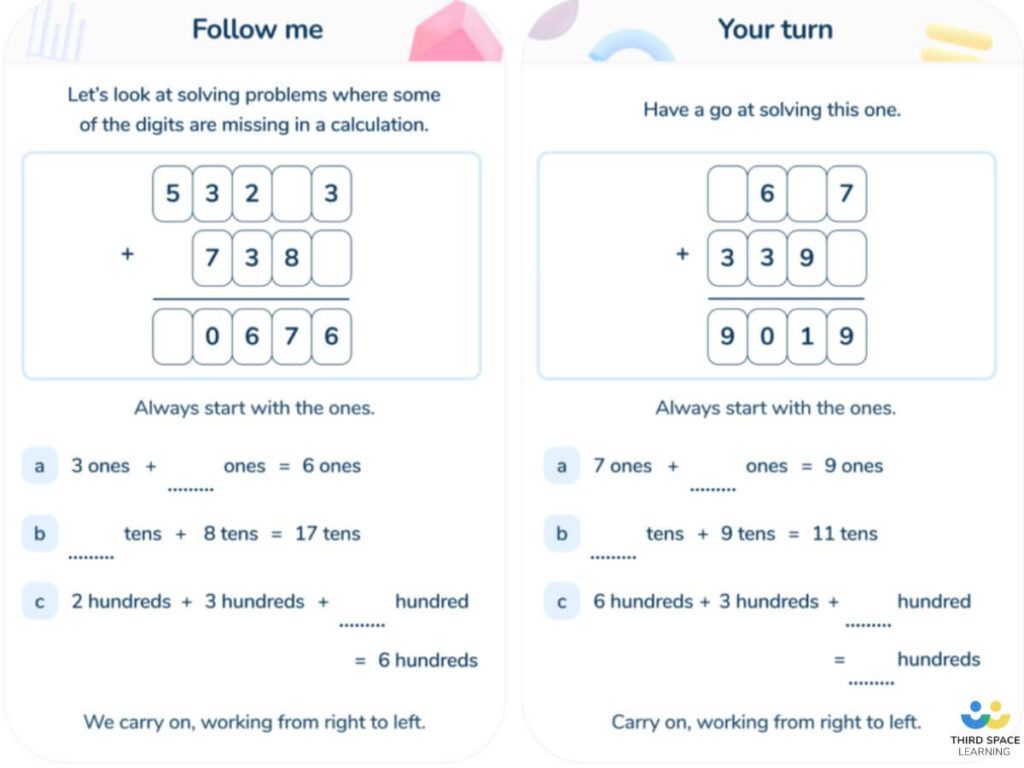 Third Space Learning AI tutoring lesson