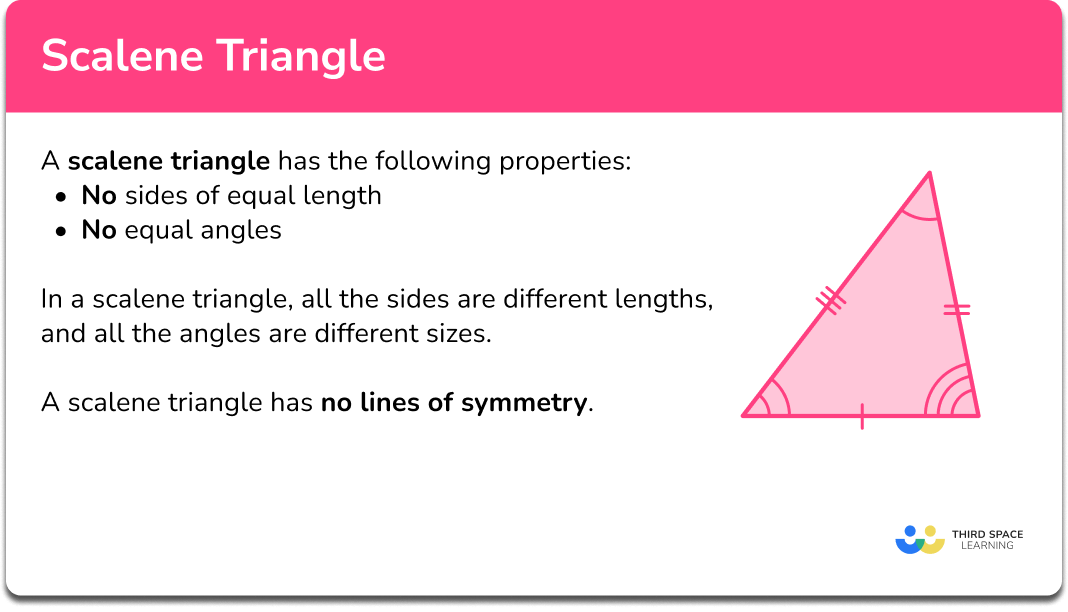 Scalene Triangle Gcse Maths Steps Examples Worksheet