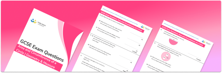 Area And Circumference Of A Circle Exam Questions GCSE Maths FREE