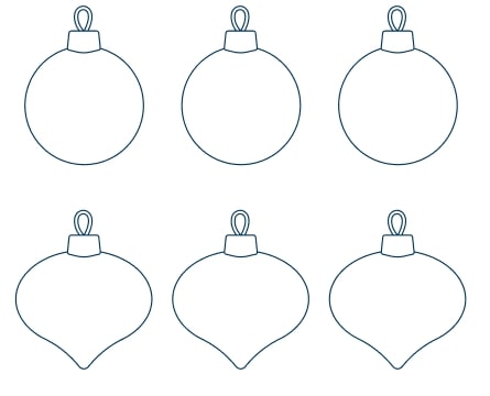 Blank Christmas ornaments