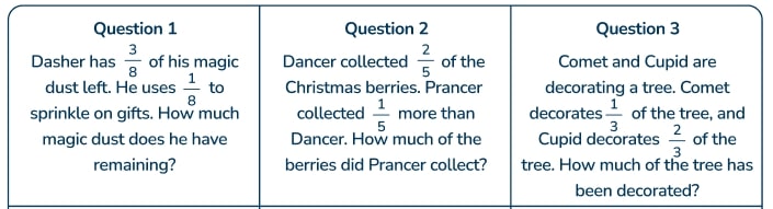 christmas themed problem solving activities