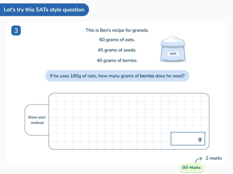 Recipe Question from Third Space Learning's One to One Tutoring