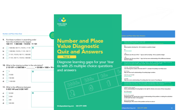 [Free] Year 6 Number and Place Value Diagnostic Quiz