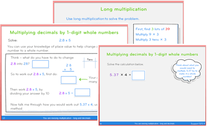 A series of support slides taken from a 1-to-1 session on our SATs Booster Intervention Programme