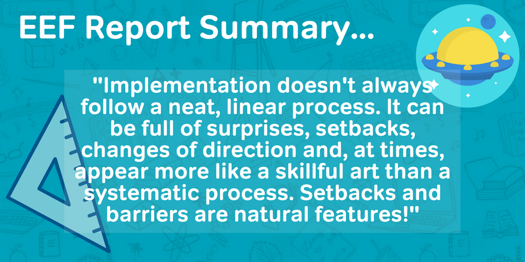 Guidance From the EEF Report on Putting Evidence To Work in Primary Schools