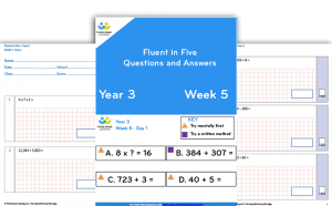 An example resource on the Third Space Learning Maths Hub: daily arithmetic practice for Year 3