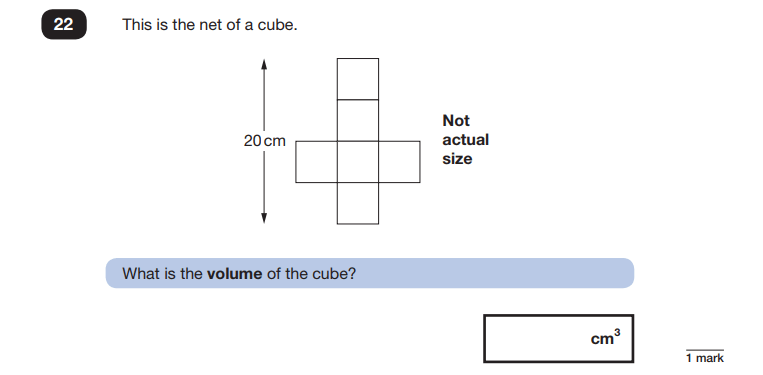 Paper 2 Question 22 Maths SATs 2018