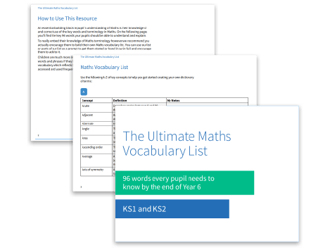 The Ultimate Maths Vocabulary List