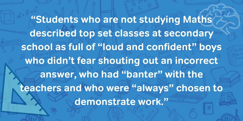 Girls and Maths - Lacking Confidence Girls and Maths - Lacking Confidence