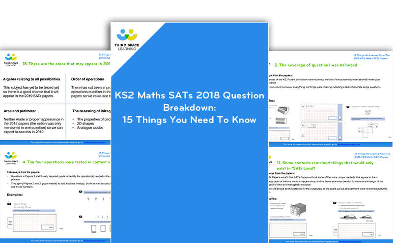 2018 SATs Question Breakdown