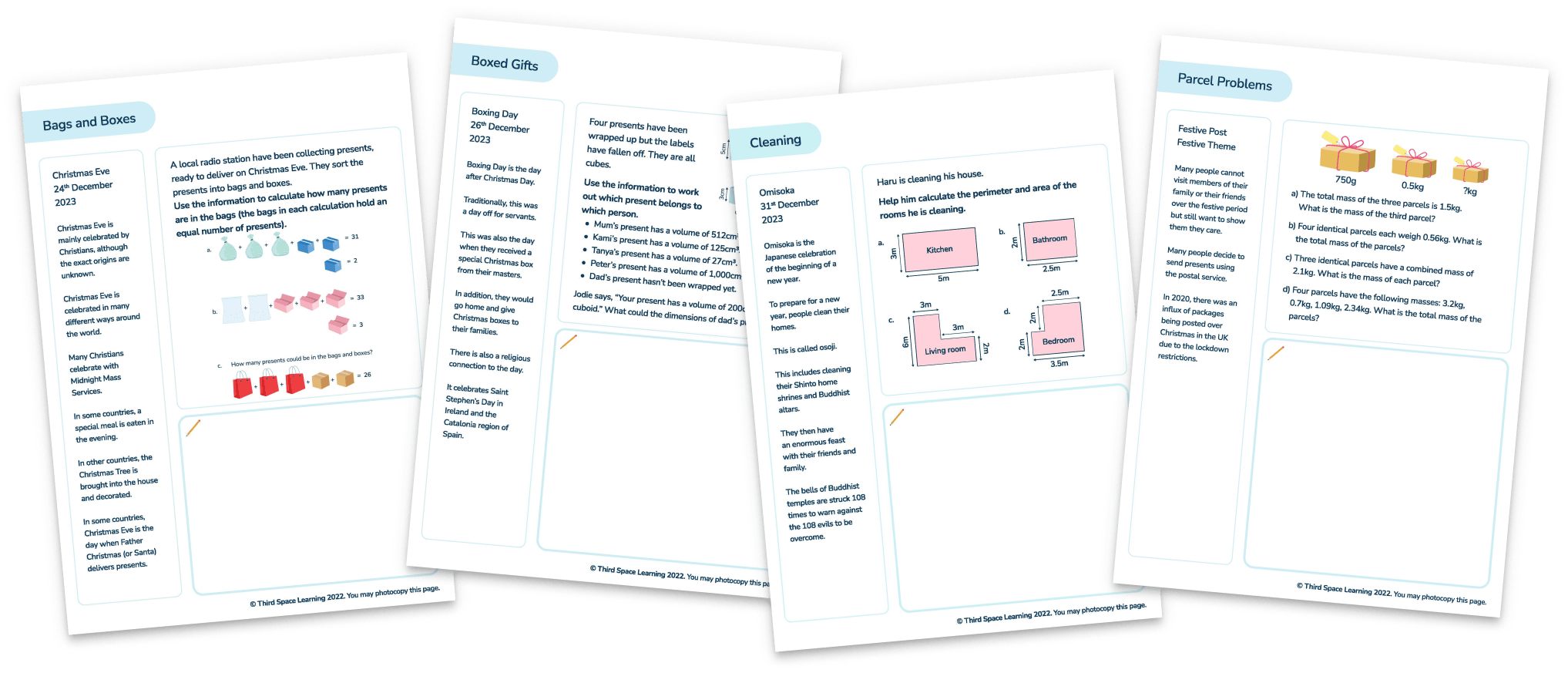 Topical Maths Festive Pack 2024