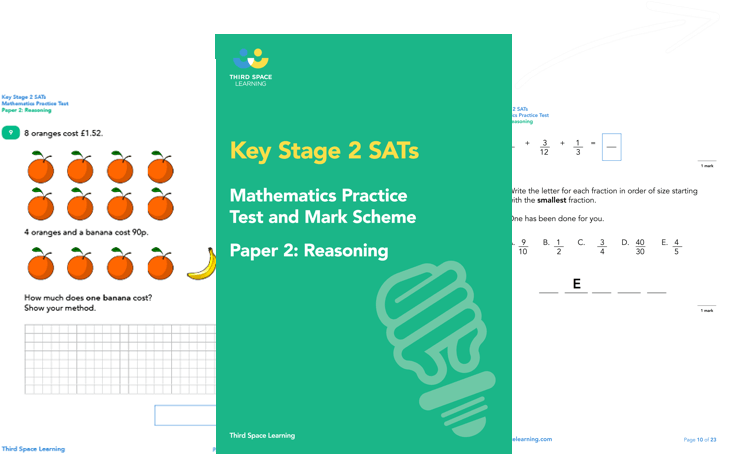 [FREE] KS2 Maths SATs Reasoning Practice Paper (Pack 1)