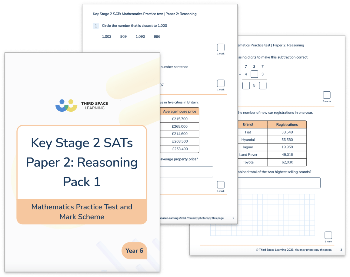 KS2 Maths SATs Reasoning Practice