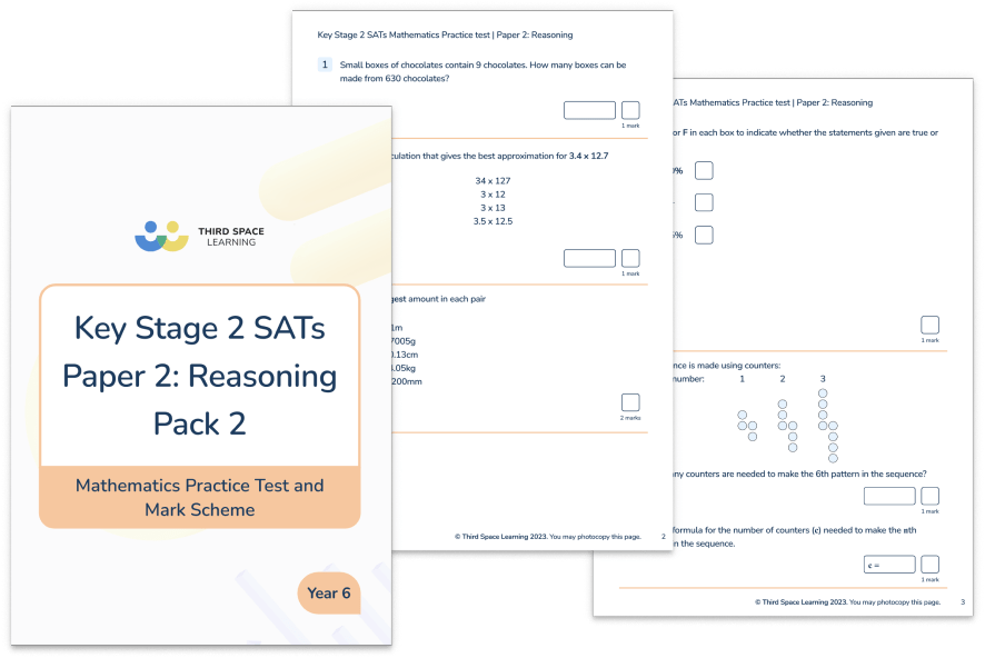 KS2 Maths SATs Reasoning