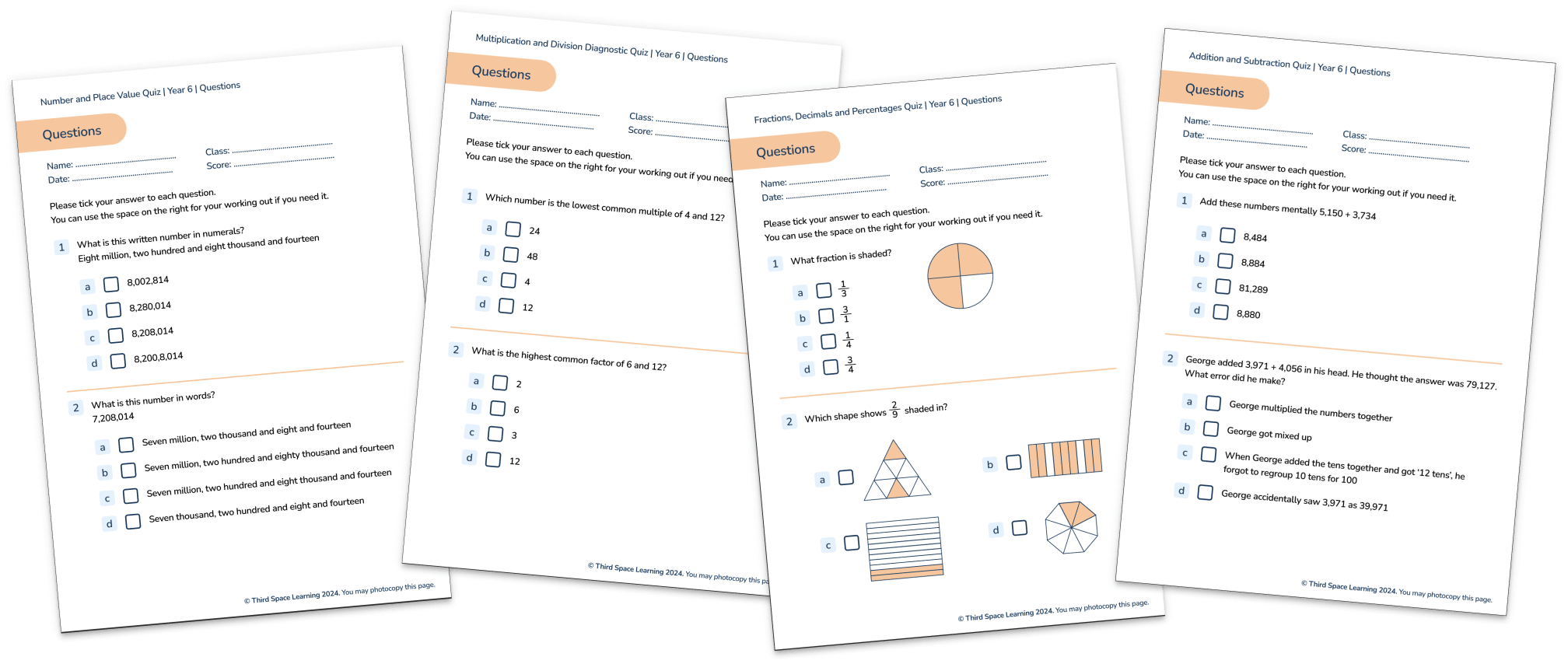 Free Diagnostic Maths Test For Primary And Secondary Schools And How To Create Your Own