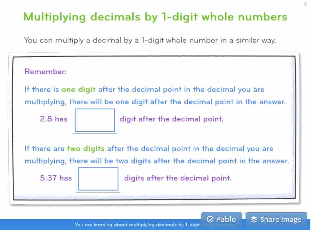 recap fractions and decimals slide