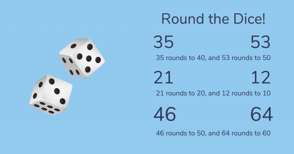 round the dice place value game