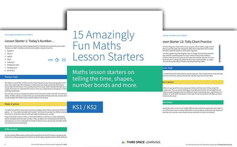 15 Amazingly Fun Maths Lesson Starters