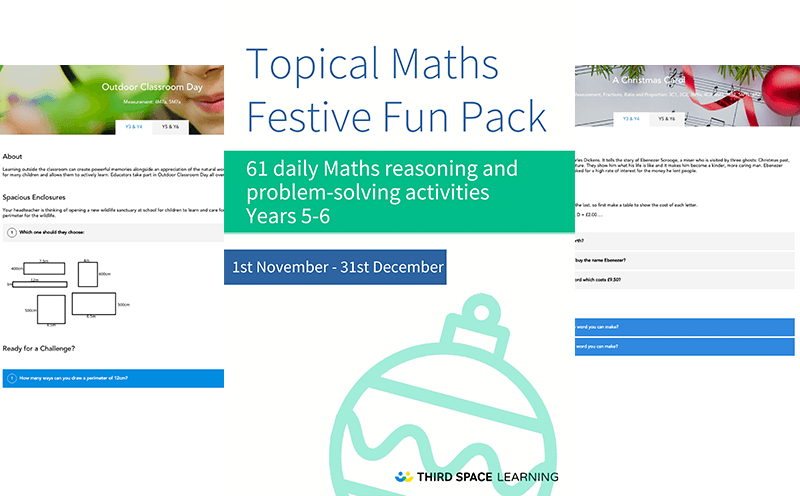 FREE Topical Maths Festive Pack