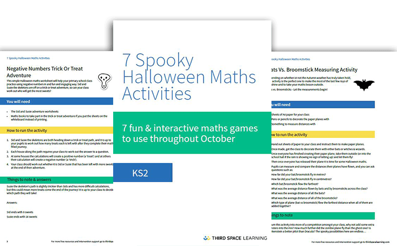 Halloween Maths Activities And Games For Schools