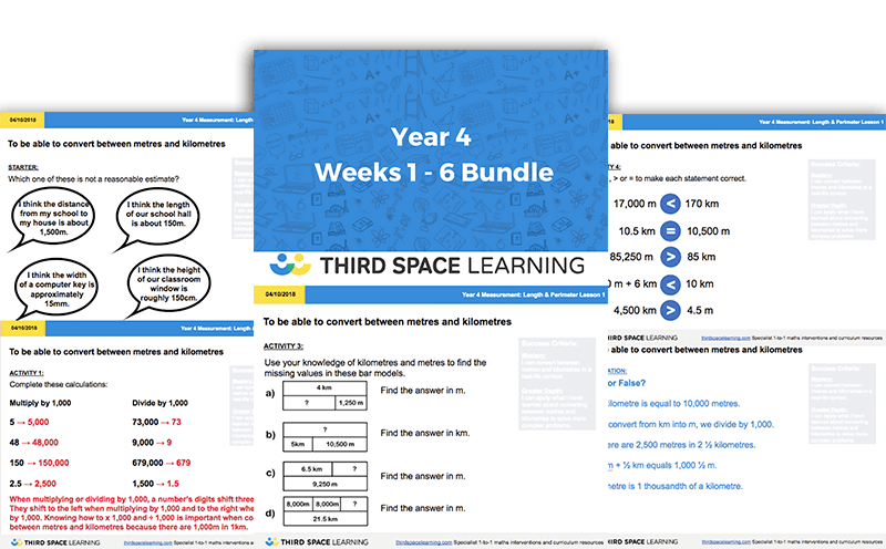 Year 4 Weeks 1 - 6 Bundle