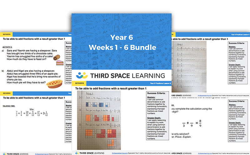 Year 6 Weeks 1 - 6 Bundle