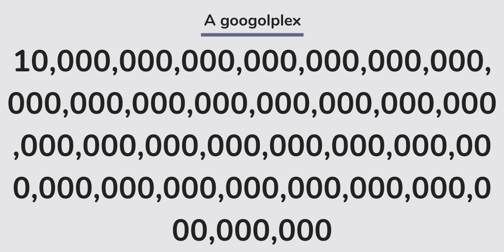 Year 4 maths - what is a googolplex_