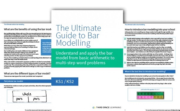 Ultimate Guide To Bar Modelling Cover, Third Space Learning