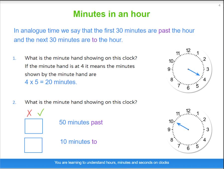 year 5 maths time matr lesson example