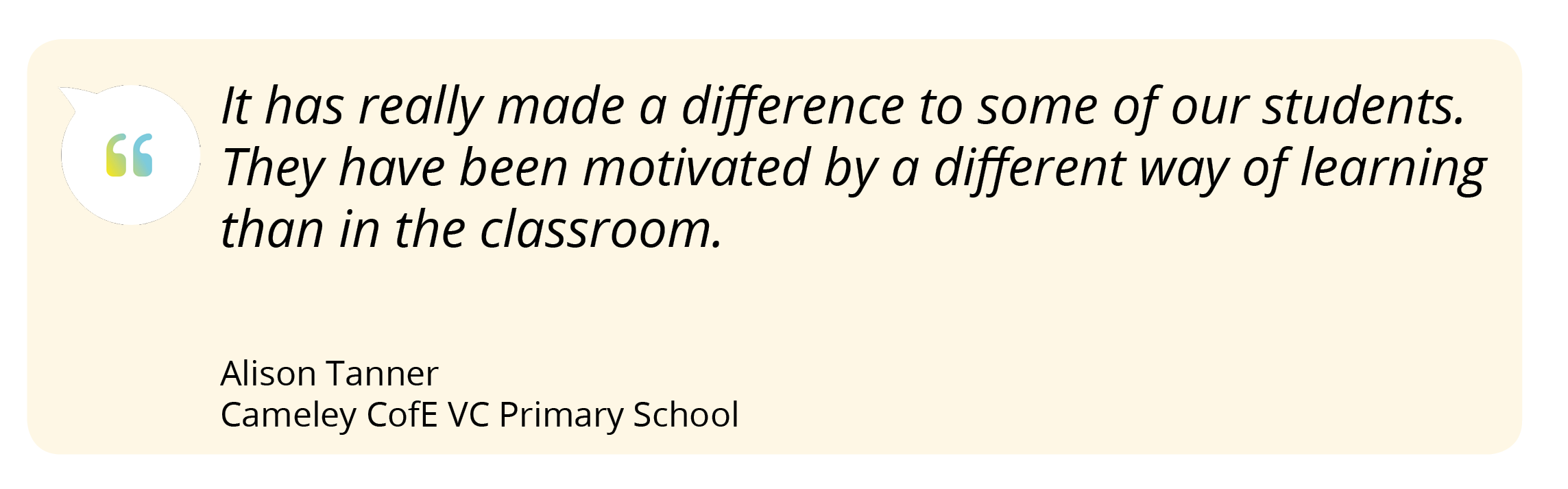 Primary School Quote From A Teacher