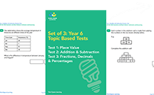 Set Of 3 Year 6 Topic Based Practice Tests, Third Space Learning