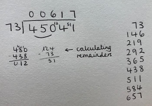 Short Division Method For Primary School
