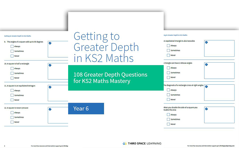 Getting To Greater Depth In KS2 Maths