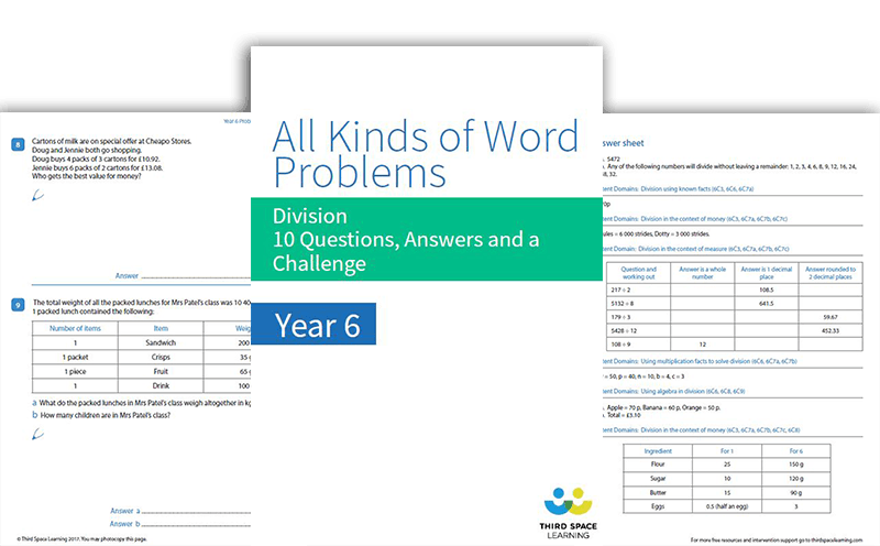 All Kinds Of Word Problems On Division