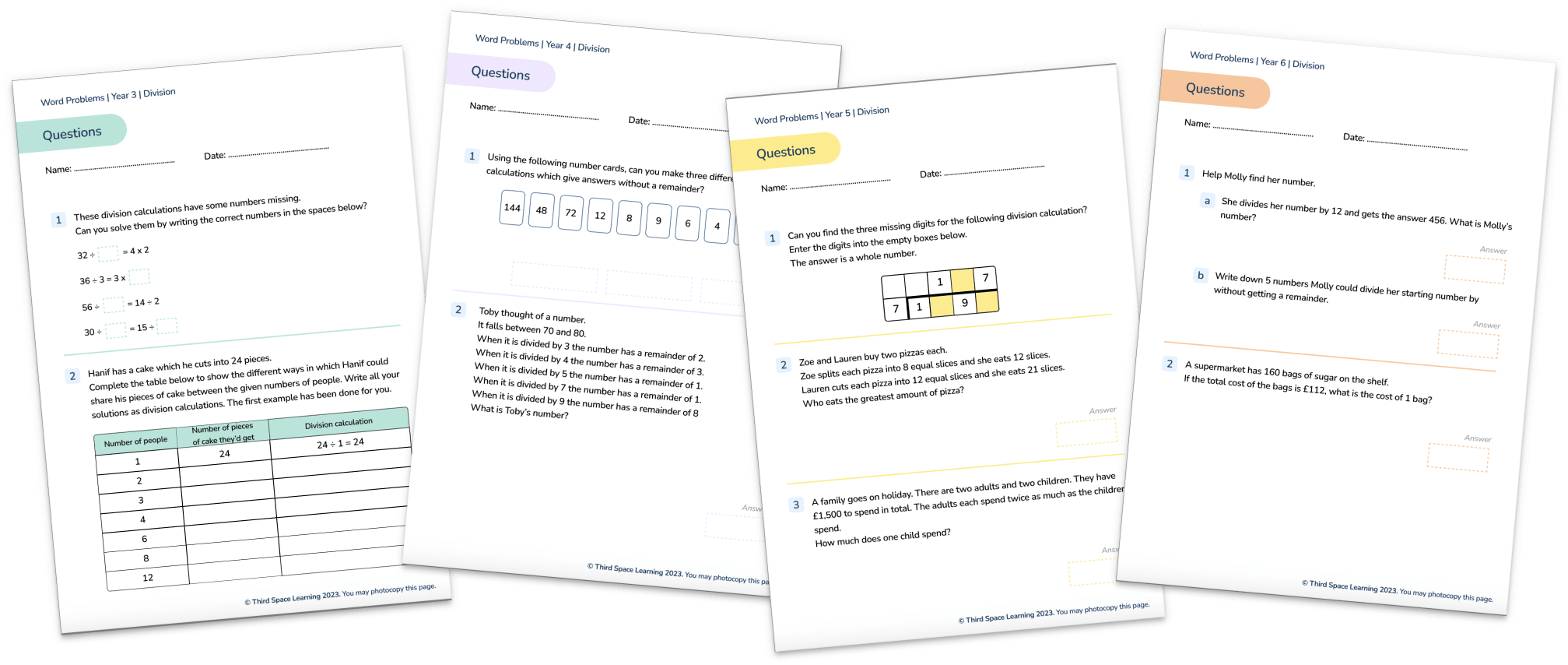 25 Division Word Problems for Year 2 to Year 6 With Tips On Supporting Pupils’ Progress