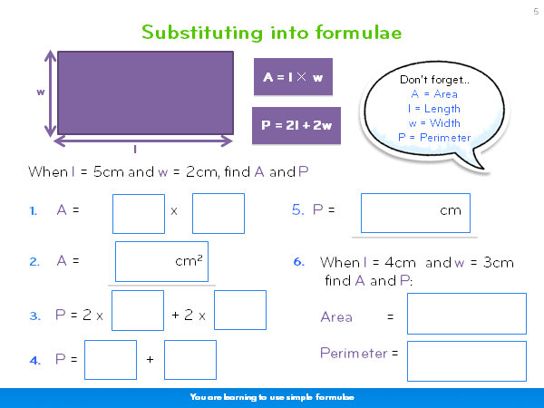 Recognise when it is possible to use formulae for area and volume of shapes - 9