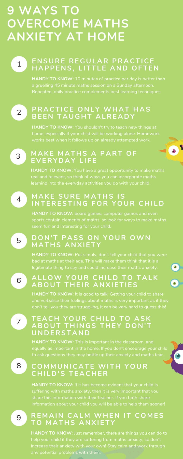 9 ways to overcome maths anxiety at home