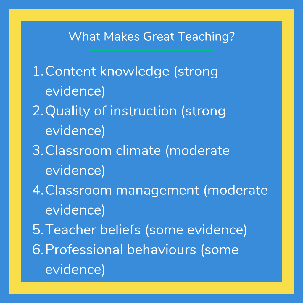 What Makes Great Teaching