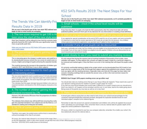 ks2 sats results breakdown cover