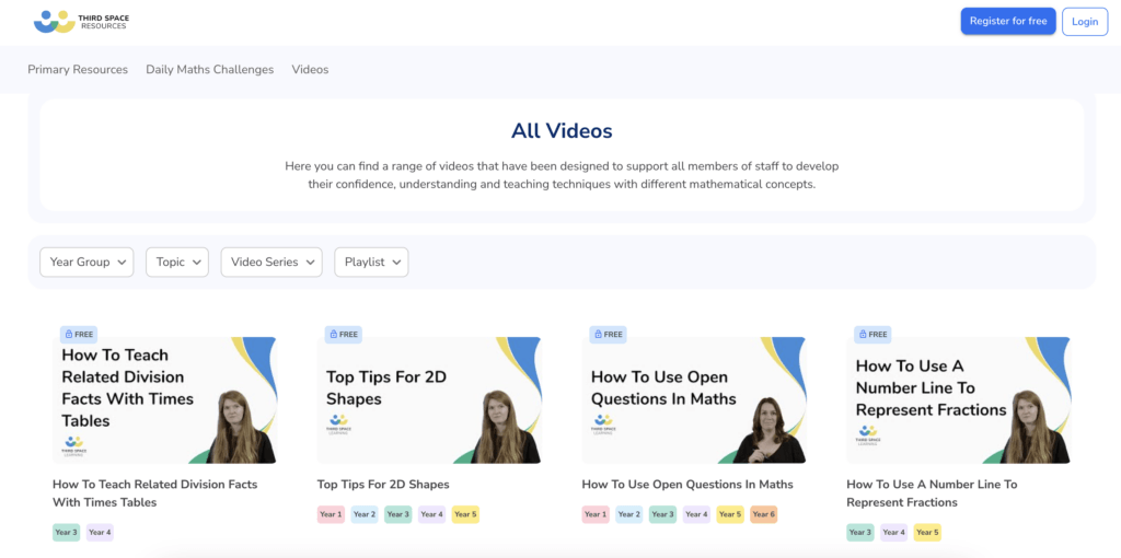 Maths Hub video CPD