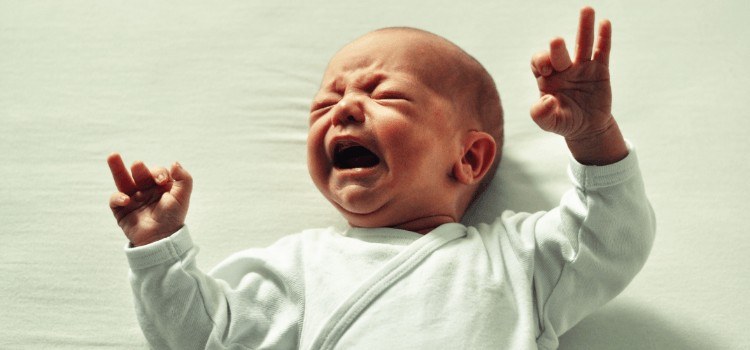 image of baby crying used to illustrate ingrained problem solving skills. 