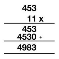 long multiplication method 4983
