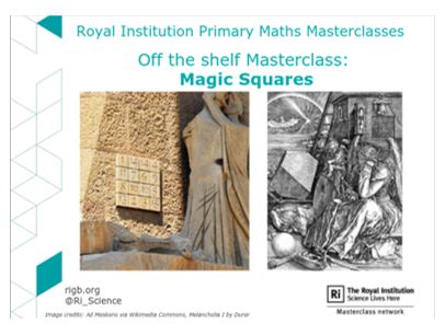 royal institution maths masterclasses