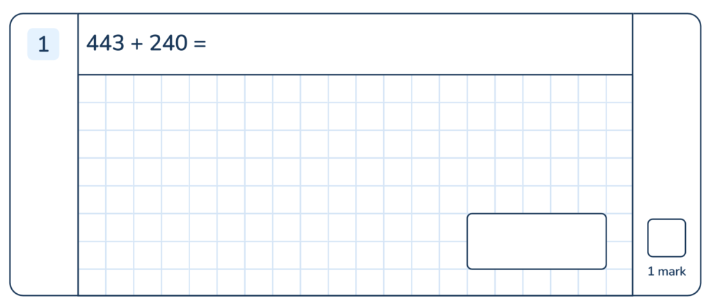 Working out space from Third Space Learning worksheet