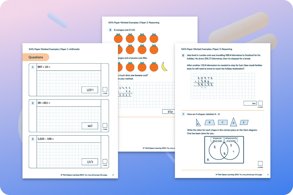 Free Year 3 Maths Worksheets