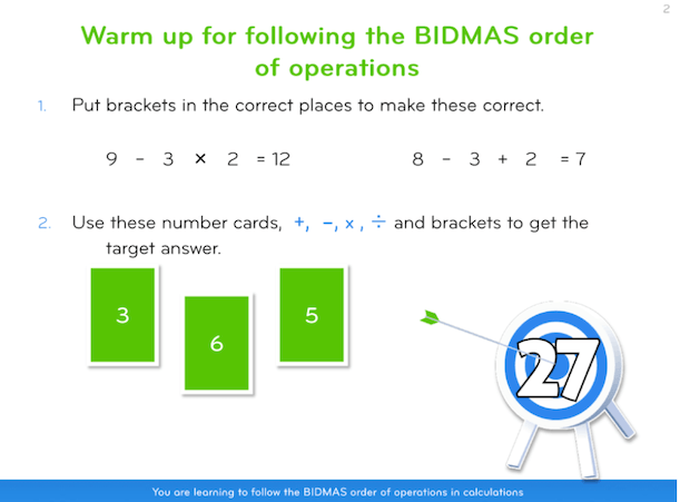 Bodmas / Bidmas Lesson from Third Space Learning