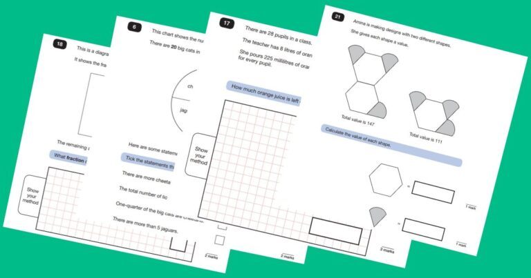 6 Free Year 6 Maths SATs Papers - KS2 SATs Tests Online