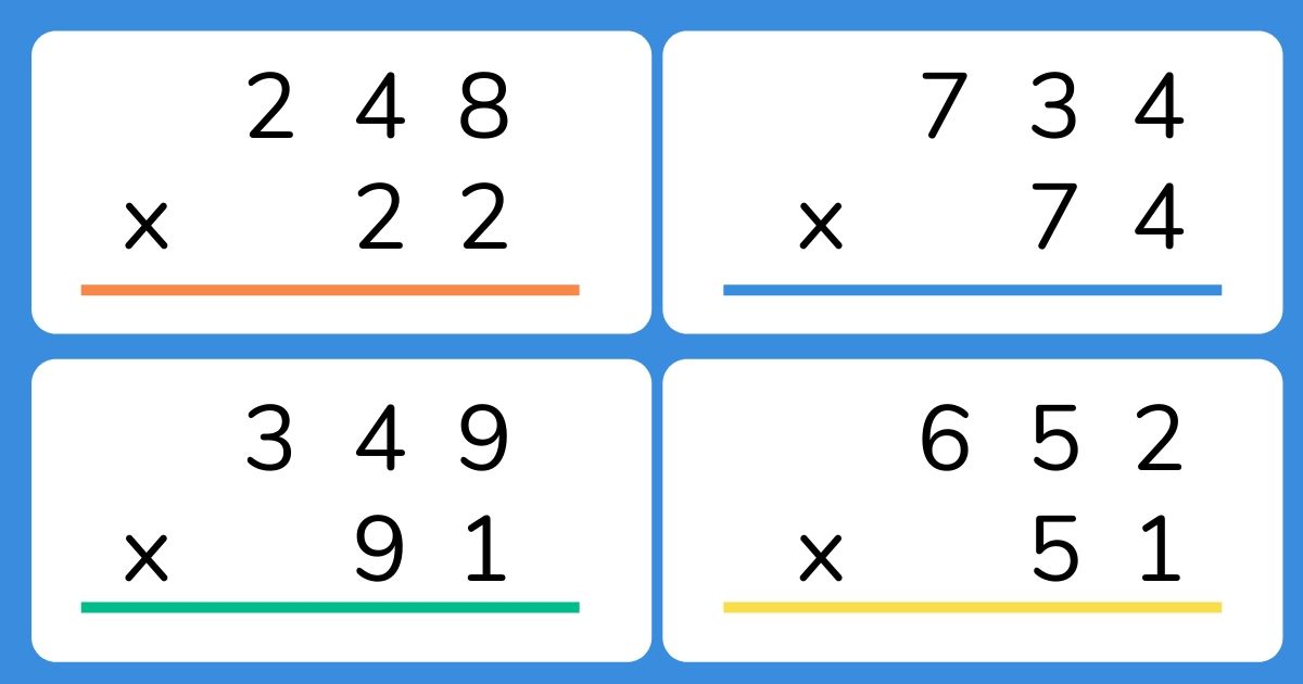 Long Multiplication Method KS2 How To Teach It Step By Step