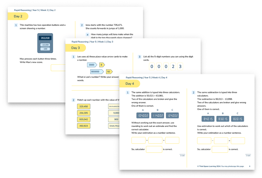 Rapid Reasoning for Year 5